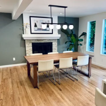New dining room window and base trim